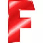 Letra de rojo '' F''