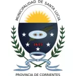 Image clipart vectoriel de l'emblème de la municipalité de Santa Lucía