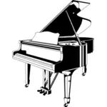 Vektor illustration av ett piano