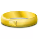 Vektor ClipArt-bilder av en gold bröllop ring