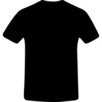 Gráficos de vector de plantilla de camiseta en blanco