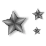 Metall stjärnor vektor konst