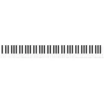 88-tangenters piano tangentbord vektorbild