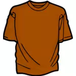 Orange t-shirt vektor ClipArt