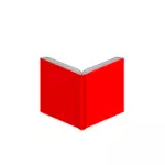 लाल कवर के साथ खुली किताब
