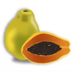 Fruta de la papaya