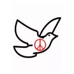Vektör barış güvercini