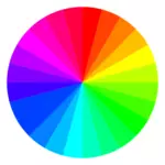 Multi-colored wheel