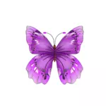 Hermosa mariposa púrpura