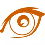 Yksinkertainen oranssi silmä