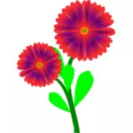 Blumen clip Art-Vektor-Grafik
