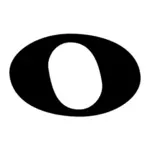 Vector image of letter o