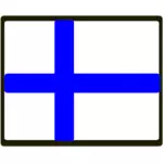 Finská vektor vlajka
