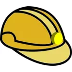 Ilustração em vetor capacete de mineração