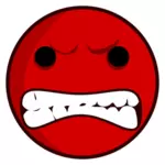 Rote wütende avatar