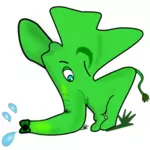 Piccolo elefante verde