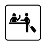 Flight desk reception