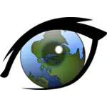 Alternative world vision vector image