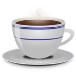 Vector afbeelding van een kop van koffie
