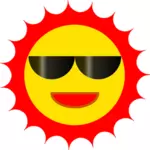 Cool Sun vector image