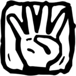 Afbeelding van de vier vingers