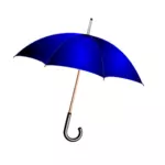 Vector illustration of blue umbrella