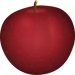 Vektor-Bild der weiße Flecken auf einen Apfel