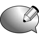 Vector graphics of comments icon for web