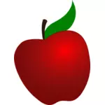 Vektorgrafik med lutande apple