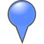 蓝色地图指针