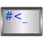 Linux terminal venster vectorafbeeldingen tekenen