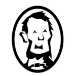 Vector de caricatura de Abraham Lincoln