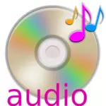 Gráficos de vetor de CD áudio