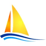 ClipArt vettoriali barca di estate