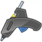 Vector image of glue gun with shadow