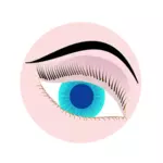 Modré oko ilustrace
