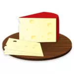 Käse-Scheiben-Vektor-Bild