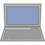 Laptop computer pictogram vectorillustratie