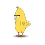 Kuning burung komik ilustrasi