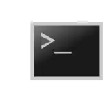 Immagine vettoriale di icona finestra terminale