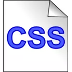 File CSS seni klip ikon vektor