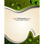 Abstract Background with Water Drops Vector Illustration