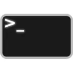 Ilustración vectorial del icono de línea de comandos