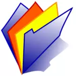 Polaroid ikona složky vektoru