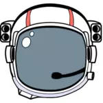 宇航员头盔矢量图