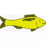 Green fish vector image
