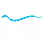 Blå orm vektorbild