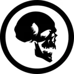Символ человеческого черепа векторное изображение