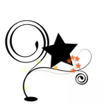 Sternen und Polka-Design-illustration