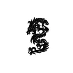 Kinesisk nyttår dragon vektortegning